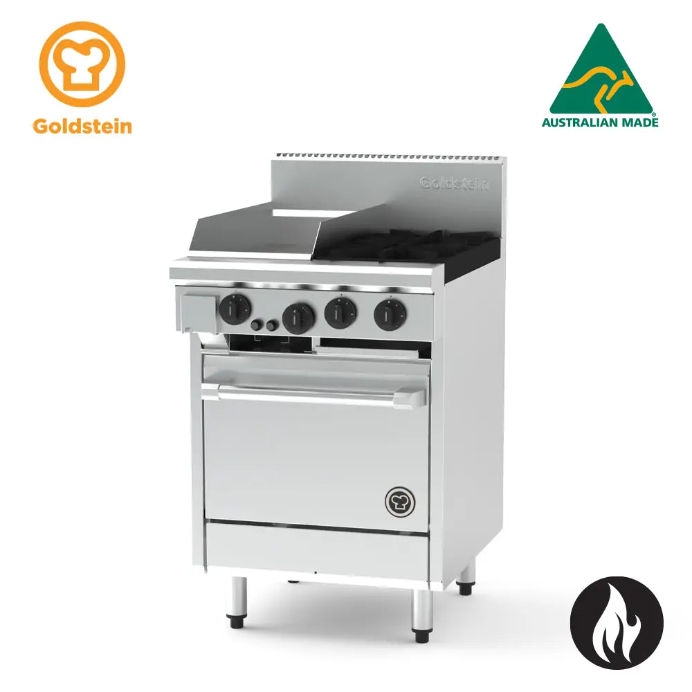 Goldstein 800 SERIES 20” (500 mm) OVEN RANGES PF12G220E-X - Hospitality Connect