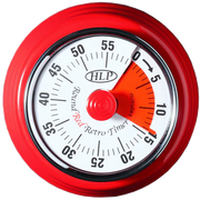 HLP PLA952 - Round Retro Analogue Timer (Red) - Hospitality Connect