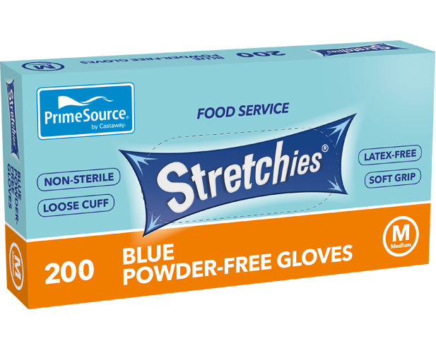 PrimeSource® Stretchies® Glove - X-Large | Powder Free | Blue - Hospitality Connect