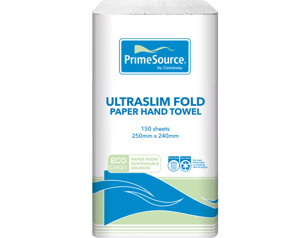 PrimeSource Eco-Clean® Ultra Slim Fold Paper Hand Towel PS-USFT150 - Hospitality Connect