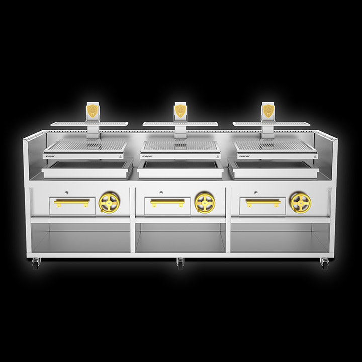 Josper Charcoal Basque Grill Individual triple grill  76-3-3-MB - Hospitality Connect