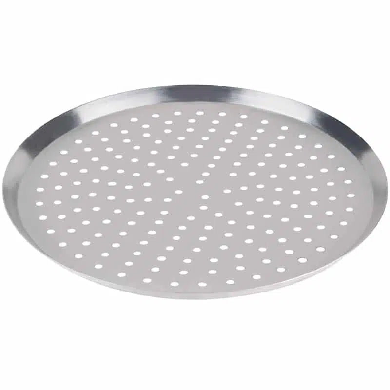 KH AMORE PERFORATED PIZZA TRAY 250mm (10") ALUM