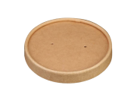 Pakmax 96mm Kraft Paper Lid Fit for 8/12/16oz Paper Deli Container - DELI-96-KP-LID 500 - Hospitality Connect
