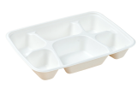 Pakmax Sugarcane 6-Compartment  Lunch Tray - LT-61 300