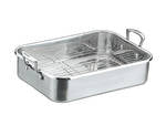 Scanpan Roaster with Rack 48.5 x 31 x 13cm (ext) 40 x 28 x 10cm (int) - Hospitality Connect