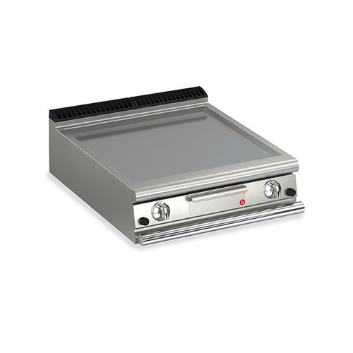 BARON 2 Burner Gas Fry Top With 2/3 Smooth 1/3 Ribbed Mild Steel Plate Q90FT/G820 - Hospitality Connect