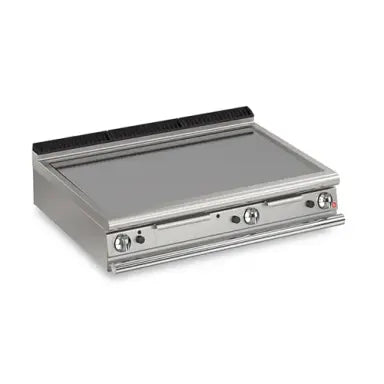 BARON 1 Burner Gas Fry Top With 2/3 Smooth 1/3 Ribbed Chrome Plate Q90FTT/G625 - Hospitality Connect
