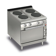 BARON 4 Burner Electric Cook Top With Ceramic Glass And Electric Oven - Hospitality Connect