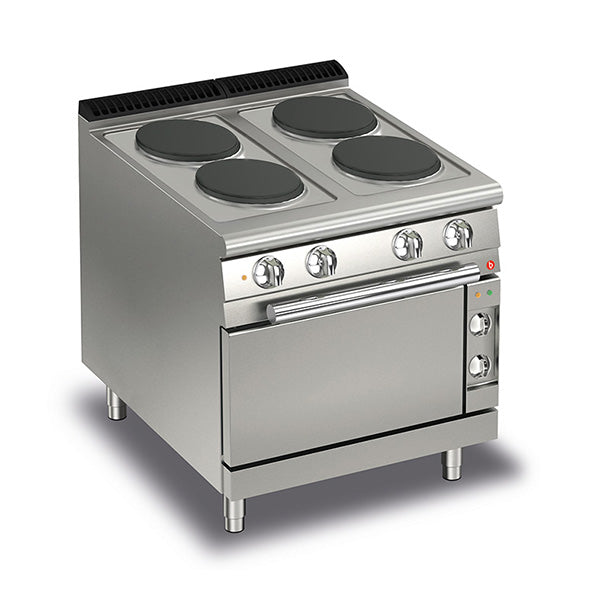 BARON 4 Burner Electric Cook Top With Ceramic Glass And Electric Oven - Hospitality Connect