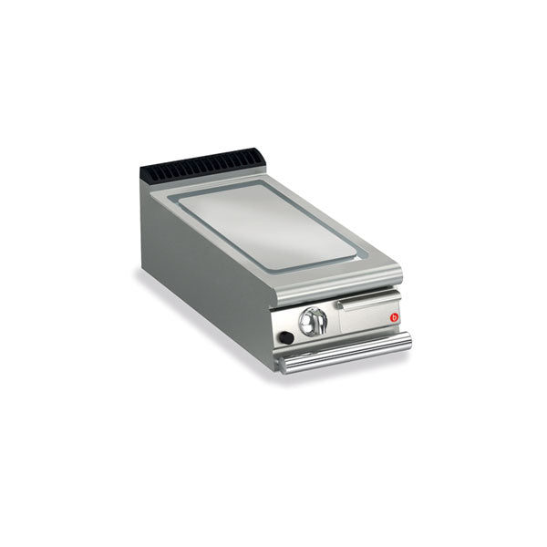 Baron One burner, bench model gas fry top with smooth mild steel plate Q70SFT/G400 - Hospitality Connect