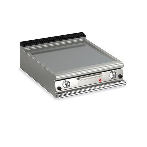 BARON 2 Burner Gas Fry Top With Smooth Mild Steel Plate Q90FT/G800 - Hospitality Connect