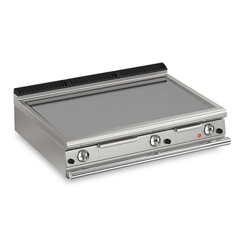 BARON 3 Burner Gas Fry Top With Smooth Mild Steel Plate And Thermostat Control Q90FTT/G1200 - Hospitality Connect