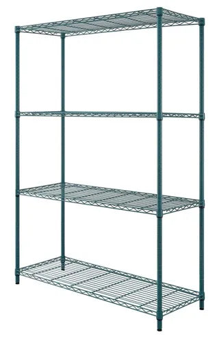 ATLAS Verde 4 SHELF WIRE SHELVING 1240x480x180mmV18487SET. - Hospitality Connect