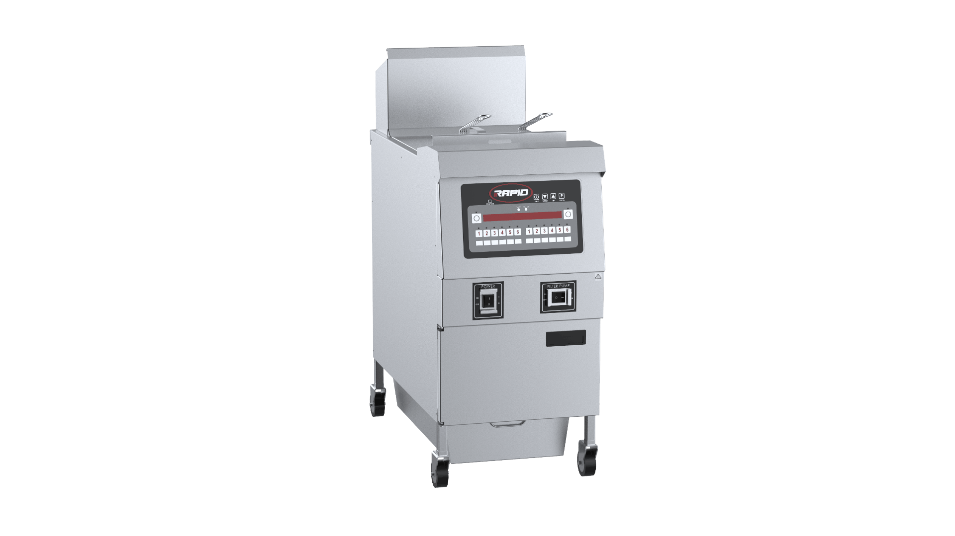Rapid Single Pan Two Basket Rapid Electric Fryer