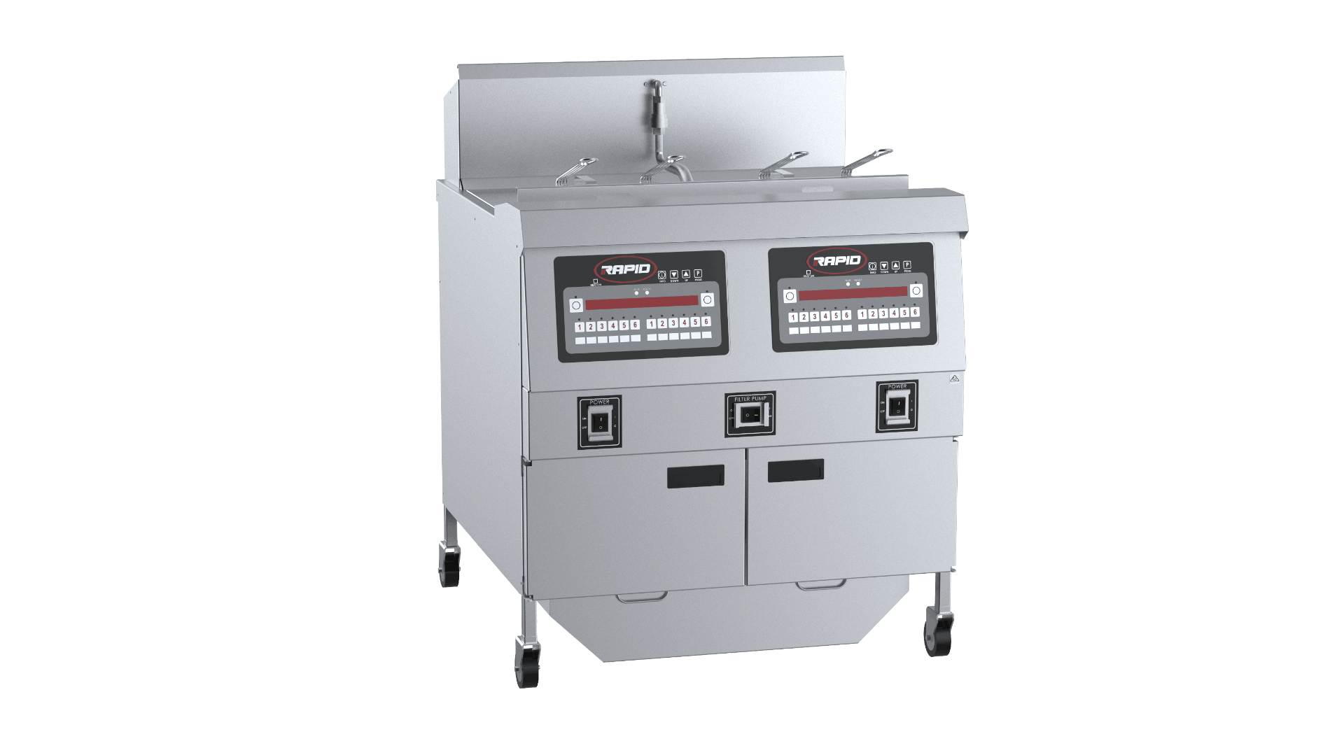 Rapid Two Pan Four Basket Rapid Electric Fryer