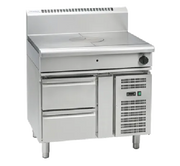 Waldorf 800 Series RN8100G-RB - 900mm Gas Target Top - Refrigerated Base - Hospitality Connect