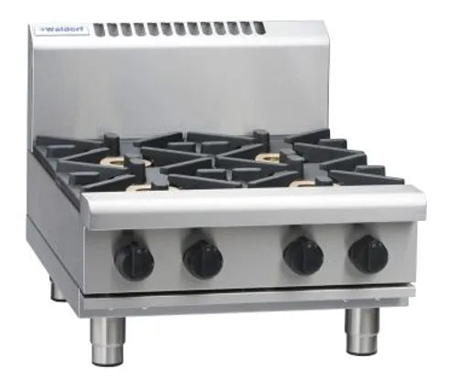 Waldorf 800 Series RNL8406G-B - 600mm Gas Cooktop Low Back Version – Bench Model - Hospitality Connect