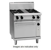 Waldorf 800 Series RNL8513GE - 750mm Gas Range Electric Static Oven Low Back Version - Hospitality Connect