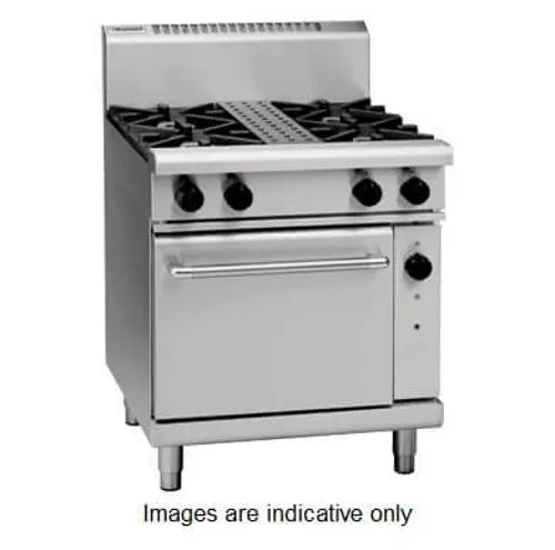 Waldorf 800 Series RNL8513GE - 750mm Gas Range Electric Static Oven Low Back Version - Hospitality Connect