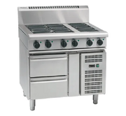 Waldorf 800 Series RN8606E-RB - 900mm Electric Cooktop – Refrigerated Base - Hospitality Connect