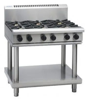Waldorf 800 Series RNL8609G-LS - 900mm Gas Cooktop Low Back Version – Leg Stand - Hospitality Connect