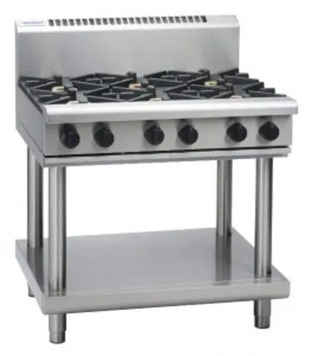 Waldorf 800 Series RNL8609G-LS - 900mm Gas Cooktop Low Back Version – Leg Stand - Hospitality Connect