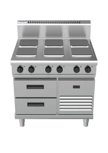 Waldorf 800 Series RN8600SE-RB - 900mm Electric Cooktop Sealed Hobs - Refrigerated Base - Hospitality Connect