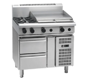 Waldorf 800 Series RN8606G-RB - 900mm Gas Cooktop – Refrigerated Base - Hospitality Connect