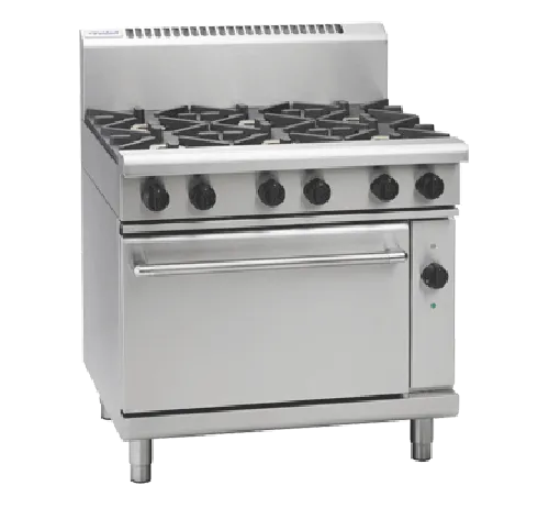 Waldorf 800 Series RNL8619GEC - 900mm Gas Range Electric Convection Oven Low Back Version - Hospitality Connect