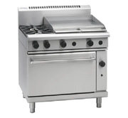 Waldorf 800 Series RNL8616GE - 900mm Gas Range Electric Static Oven Low Back Version - Hospitality Connect