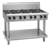 Waldorf 800 Series RNL8803G-LS - 1200mm Gas Cooktop Low Back Version – Leg Stand - Hospitality Connect