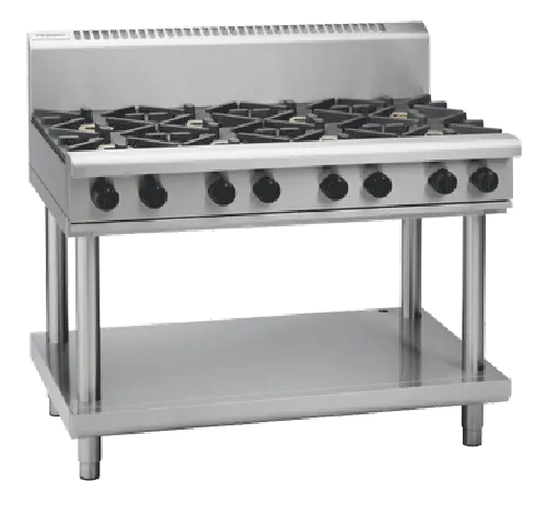 Waldorf 800 Series RNL8803G-LS - 1200mm Gas Cooktop Low Back Version – Leg Stand - Hospitality Connect