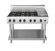 Waldorf 800 Series RN8803G-LS - 1200mm Gas Cooktop – Leg Stand - Hospitality Connect