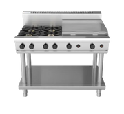 Waldorf 800 Series RN8806G-LS - 1200mm Gas Cooktop – Leg Stand - Hospitality Connect