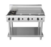 Waldorf 800 Series RN8809G-LS - 1200mm Gas Cooktop – Leg Stand - Hospitality Connect