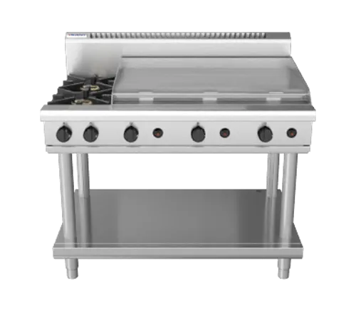 Waldorf 800 Series RN8809G-LS - 1200mm Gas Cooktop – Leg Stand - Hospitality Connect