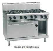 Waldorf 800 Series RN8816GE - 1200mm Gas Range Electric Static Oven - Hospitality Connect