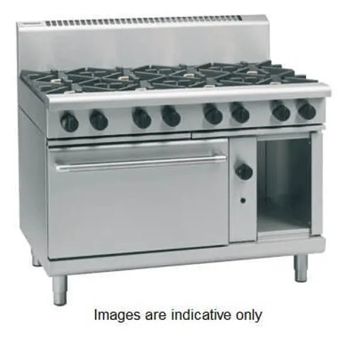 Waldorf 800 Series RN8816GE - 1200mm Gas Range Electric Static Oven - Hospitality Connect