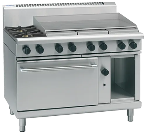 Waldorf 800 Series RN8819G - 1200mm Gas Range Static Oven - Hospitality Connect