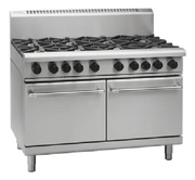 Waldorf 800 Series RNL8823G - 1200mm Gas Range Static Oven Low Back Version - Hospitality Connect