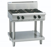 Waldorf 800 Series RNL8900G-LS - 900mm Gas Cooktop Low Back Version – Leg Stand - Hospitality Connect