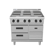 Waldorf 800 Series RNL8600SE-RB - 900mm Electric Cooktop Sealed Hobs Low Back Version - Refrigerated Base - Hospitality Connect