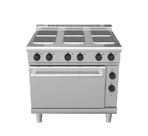 Waldorf 800 Series RNL8610SEC - 900mm Electric Range Convection Oven Low Back Version - Hospitality Connect