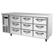 Hoshizaki 404L 9 Drawer 100mm Deep Gastronorm Underbench Refrigerator – RTC-167DEA-GN-9D