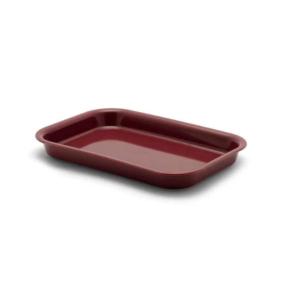 KH HEALTHCARE RECTANGULAR TRAY BURGUNDY PP (#25) Box of 12