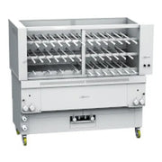 Gresilva GR20 Horizontal Multifuction Gas Rodizio Grill on base with auto fill water bath feed - 20 rotating spit positions GRE.R20.A10 - Hospitality Connect