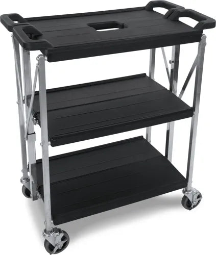 Carlisle Small Fold ‘N Go® Cart; Colour Black SBC152103 - Hospitality Connect