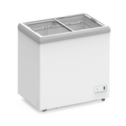 Exquisite Flat Glass Display Chest Freezers with 3 Baskets - Hospitality Connect