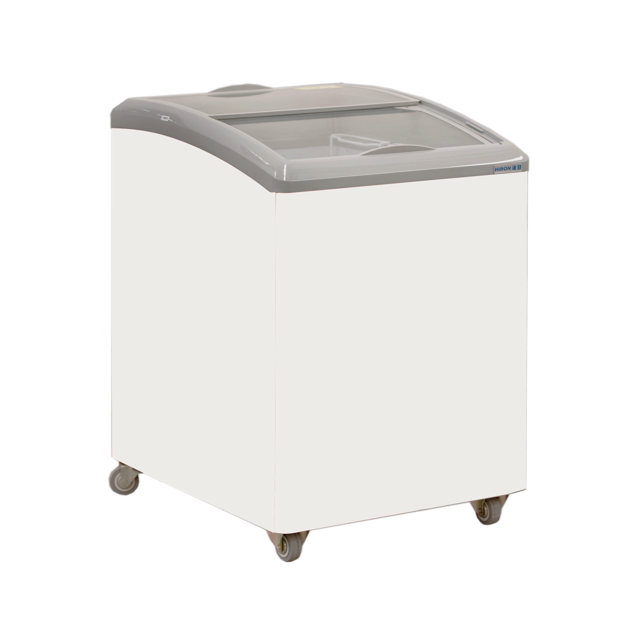 Exquisite SD151 Curved Glass Display Chest Freezers with Baskets - Hospitality Connect