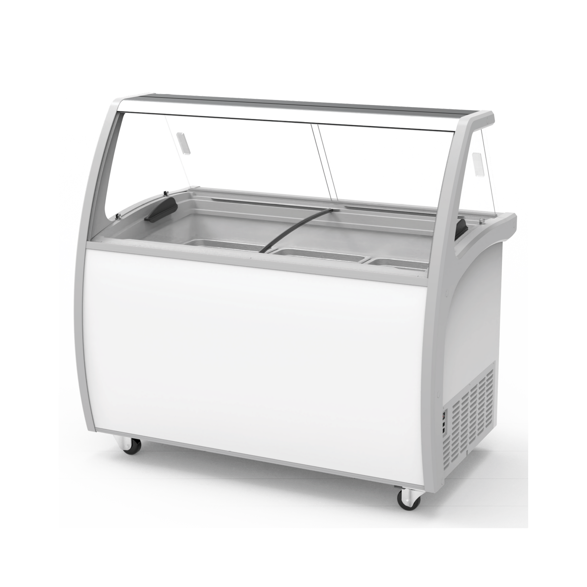 Exquisite SD415S2 Nine Tubs Ice Cream Scooping Freezers with Scoop Washer and Bottom Storage Door - Hospitality Connect